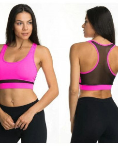 Cпортивный топ со съемным Push-up на широких брете